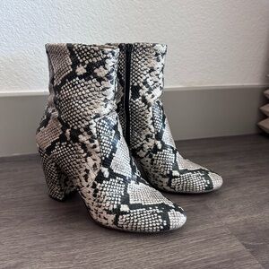 Aldo Snake Skin Booties